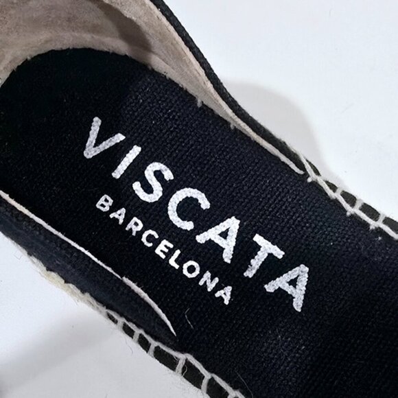 Viscata Ventosa Black Flat Espadrille - Picture 3 of 6